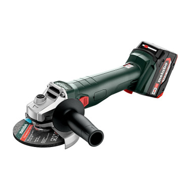 Metabo Akku-Winkelschleifer W 18 L 9-125 (602247510) metaBOX 165 L 18V 2x4Ah Li-Power + ASC 55