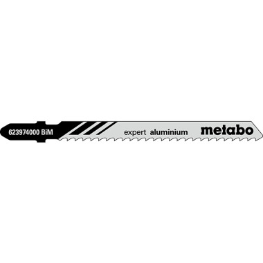 Metabo 5 Stichsägeblätter expert aluminium 75/ 3,0 mm, BiM (623974000)