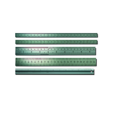 BMI Pravítko ocelové, 18x0,5mm, 1000mm, dělení: 1/1mm-1/1mm, nerezová ocel 963100040