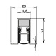 Türdichtung Schall-Ex® DUO L-15/28 OS 1-404 2-s.L.958mm Alu.silberf.HLT ATHMER 1-404-0960