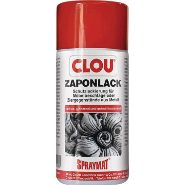 Zaponlack (Metallfirnis) SPRAYMAT farblos glänzend 300 ml Spraydose CLOU 00965.00000.000300