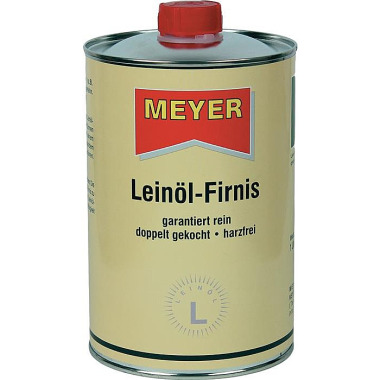 Leinöl-Firnis honigfarben 1l Dose MEYER 6600.0001.005