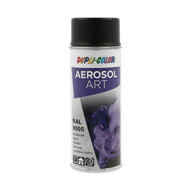 Buntlackspray AEROSOL Art tiefschwarz seidenmatt RAL 9005 400ml Spraydose 655814