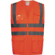 Warnweste EWALD Gr.M orange EN ISO 20471 Kl.EN ISO 13688 SAFESTYLE 23511-1