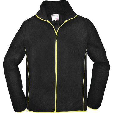 Herren Fleecejacke Gr.L schwarz/limette 61639-1048