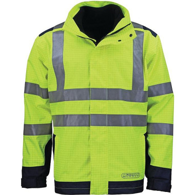 Wetter-,Flamm- u.Warnschutzjacke Gr.L gelb/blau ASATEX 3850G/L