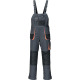 Herrenlatzhose Gr.52 dunkelgrau/schwarz/orange TERRATREND 3229 FB. 6310