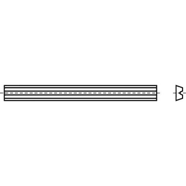 Wendemesser HW-WP L.80,5mm B.5,9mm D.1,2mm HW-B20 f.elektrische Handhobel 61310