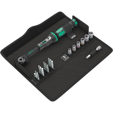 Drehmomentschlüsselset Click-Torque A 6 Set 1 20tlg.2,5-25 Nm 1/4 Zoll WERA 05130110001