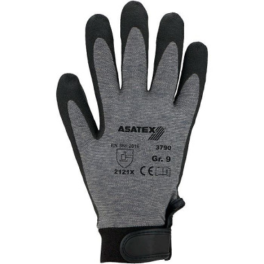 Handschuhe Gr.11 grau EN 388 PSA II Baumwolle/Elastan ASATEX 3790/11