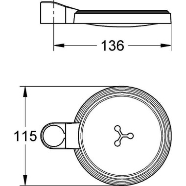 Grohe Seifenschale transp arent 27206000