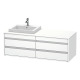 Duravit Waschtischunterba u KETHO 550x1400x496mm WT links weiß matt KT6757L1818