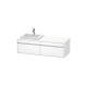 Duravit Waschtischunterba u KETHO 550x1400x426mm WT links weiß matt KT6797L1818