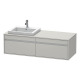 Duravit Waschtischunterba u KETHO 550x1400x426mm WT rechts basalt matt KT6797R4343