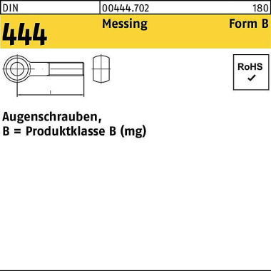 Augenschraube DIN 444 For mB BM 6x 60 Messing 25 St ück 004447020060060