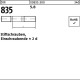 Stiftschraube DIN 835 M8x 25 5.8 Einschraubende=2d 100 Stück 008355000080025