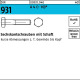 Sechskantschraube DIN 931 Schaft M6x 160 A 4 (- 70 ) 1 Stück 009319400060160