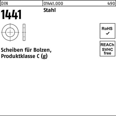 Scheibe DIN 1441 f.Bolzen 26x 40x 4 Stahl 200 Stüc k 014410000260000