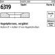 Kegelpfanne DIN 6319 Form G G 19x44x 7 Stahl vergüt et 25 Stück 063190050190000