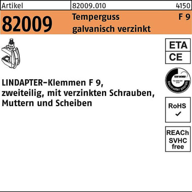 Klemme R 82009 GTW 40 F 9 M20/32 - 82 Temperguss g alv.verz. 1St. LINDAPTER 820090100200000