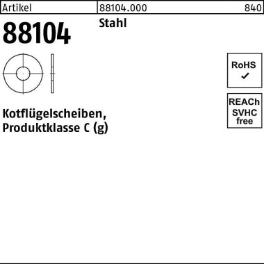 Kotflügelscheibe R 88104 8,4x35x1,5 Stahl 200 Stüc k 881040000084035