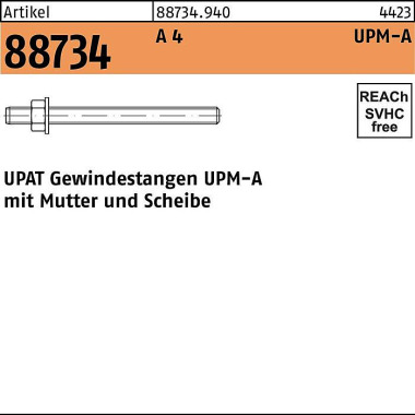 Ankerstange R 88734 UPM-A M10/170 A 4 20 Stück UPA T 887349400100170