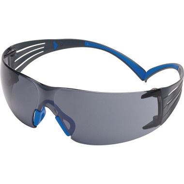 Schutzbrille SecureFit™-SF400 EN 166-1FT Bügel blau-grau,Scheibe grau PC 3M 7100148052