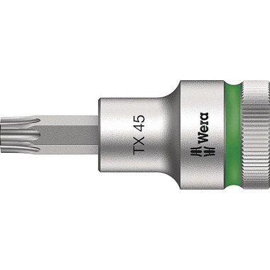 Steckschlüsseleinsatz 8767 C HF TORX® 1/2 Zoll T45 L.60mm WERA 05003835001