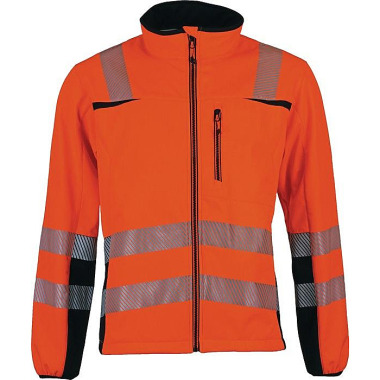 Warnschutz-Softshelljacke Prevent® Trendline Gr.L orange/schwarz PTW-SN/L/68