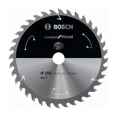 Kreissägeblatt AD 165mm Z.36 WZ Bohr.20mm Schnitt-B.1,5mm HM BOSCH 2608837686