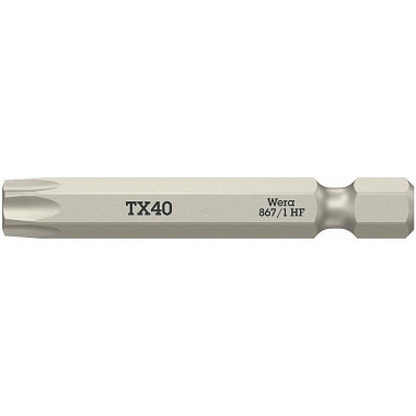 Bit 867 TORX® HF 1/4 Zoll TX 40 L.50mm o.Farbleitsystem WERA 05060511001