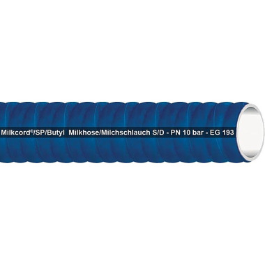 Saug- u.Druckschlauch MILKCORD®/SP/BUTYL ID 38,0mm AD 50,0mm L.40m Blau Wandst.6,0mm TEGUMA 3457038000-40