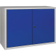 Hängeschrank H600xB800xT300mm Vollblech,1 BD lichtgrau/enzianblau NW9000453661