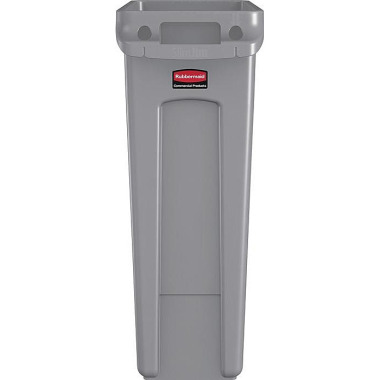 Wertstoffsammler 87l H762xB279xT558mm grau m.Lüftungskanälen RUBBERMAID FG354060GRAY