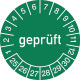 Mehrjahresprüfplakette D.15mm gepr.2025-2030 Folie 106283