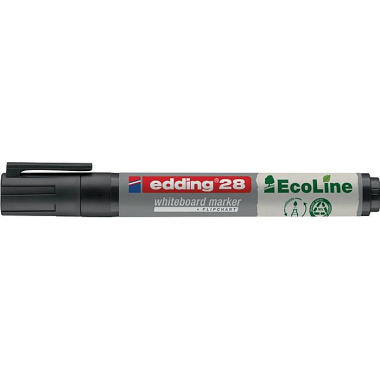 Whiteboardmarker 28 EcoLine schwarz Strich-B.1,5-3mm Rundspitze EDDING 4-28001