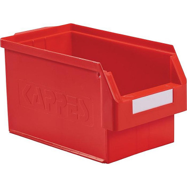 Sichtlagerkasten L350xB200xH200mm PE rot RASTERPLAN 6002.00.0251