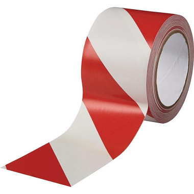 Bodenmarkierungsband Easy Tape PVC rot/weiß L.33m B.75mm Rl.ROCOL 56016