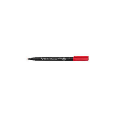 STAEDTLER Folienstift Lum ocolor 318-2 0,6mm perman ent rot 156024030