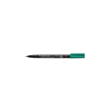 STAEDTLER Folienstift Lum ocolor 318-5 0,6mm perman ent grün 156024060