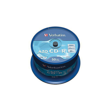 Verbatim CD-R 43343 52x 7 00MB 80Min. Spindel 50 St ./Pack. 183663800