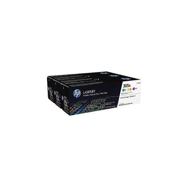 HP Toner CF370AM 305A c/m /y 3 St./Pack. 102610599