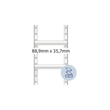 HERMA Endlosetikett 8211 88,9x35,7mm weiß 4.000 St ./Pack. 129036000