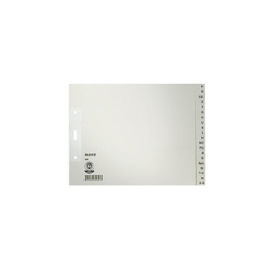 Leitz Register 12100085 A -Z DIN A4 24x18cm 20teili g Papier grau 121017280