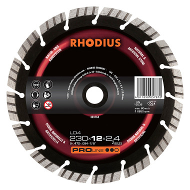 Rhodius Diamanttrennscheibe LD4 PROline, 125 x 12,0 x 2,2 x 22,23mm 303161