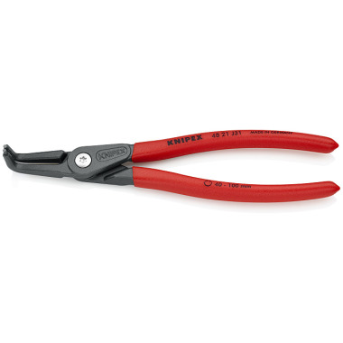 Knipex Precision Circlip Pliers grey atramentized 210mm 48 21 J31