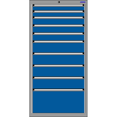 LOKOMA DRAWER CABINET RS 717,1450h 2x75,3x100,4x150 TA / 1x300 VA 00.02.1577