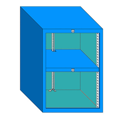 LOKOMA CABINET STORAGE HOUSING N-SB 800/2 800 mm HIGH, WITH 2-FOLD LOCKS 00.05.8891