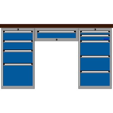 LOKOMA PRACOVNÍ NÁSTĚNKA N-SW 150/2-4 E S DŘEVĚNÝM MULTIPLEXEM 1500x700x40MM 00.07.9147