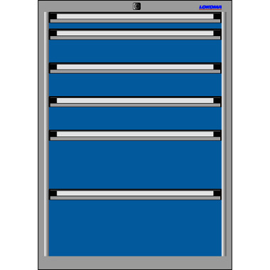 LOKOMA Drawer cabinet RS 576,800 h 50,3x100,175 and 200 - TA 00.05.9331